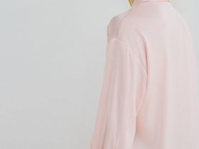 Блузка из сатина, Розовый