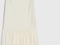 Платье А-силуэта на тонких бретелях, Бежевый