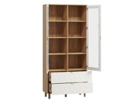 Витрина Теджонс 2-93x204 Ромб Белый
