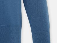 Джемпер с воротником-стойкой и спущенным плечом