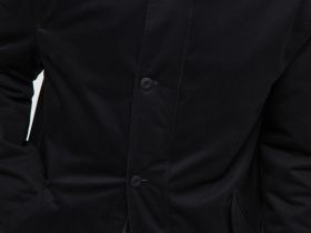 Утепленная куртка с вельветовым воротником