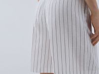 Шорты со складками, Бежевый