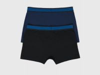 Трусы-транки с контрастными резинками, 2 шт., Синий