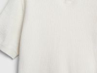 Поло из текстурной ткани, Белый