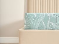 Простыня на резинке Танцующие листья/Dancing Leaves green