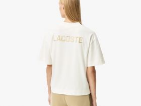 Женская футболка Lacoste свободного кроя