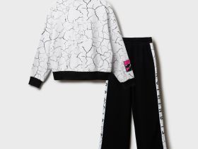 Комплект трикотажный для девочек: толстовка, брюки