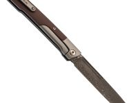 Складной нож Nimo Attendant, сталь дамаск, рукоять G10, коричневый