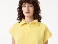 Женская толстовка Lacoste с высоким воротом на молнии без рукавов