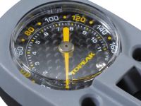 Насос с манометром и шлангом Topeak Mega Morph (черный / серебристый)