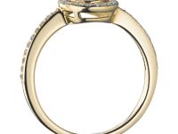 Классическое кольцо из желтого золота с бриллиантами э0301кц08210008