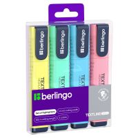 Набор текстовыделителей Berlingo "Textline HP500" 4 цв., 1-5 мм, PET-бокс с ЕП