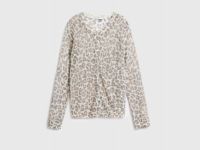 Кардиган с леопардовым принтом, Бежевый