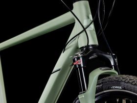 Дорожный велосипед Cube Nature SLX, год 2025, цвет Серый-Зеленый, ростовка 23