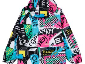 Куртка текстильная с полиуретановым покрытием для девочек (ветровка)