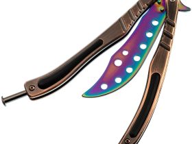 Тренировочный нож бабочка (балисонг) CS GO Gradient