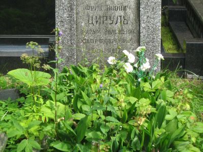 Могила Цируля Фрица Яновича (1886-1925)