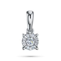 Классическая подвеска из серебра э0612пд10153800_white