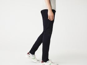 Мужские классические брюки - чинос Lacoste приталенного кроя из хлопка