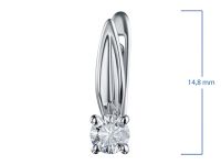 Серьги из белого золота с бриллиантами э0901сг07200756