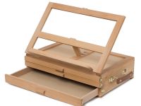 Мольберт настольный Pinax TE-03B с органайзером для пастели/карандашей/кистей, 3 лотка, бук