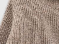 Джемпер силуэта трапеция с шерстью