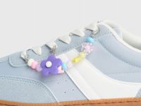Кеды с обвесами для девочек, Голубой