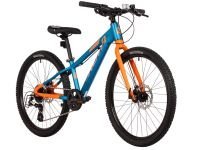 Подростковый велосипед Novatrack Extreme D 24 8sp, год 2025, цвет Зеленый-Синий, ростовка 11