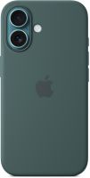Клип-кейс Apple Silicone с MagSafe для Apple iPhone 16 Тёмно-зелёный