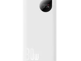 Внешний аккумулятор Baseus Adaman2 Digital Display Fast Charge 20000mAh 30W (белый) (PPAD050002)