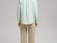 Рубашка из жатой ткани в клетку