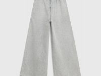 Джинсы Wide leg для девочек, Серый