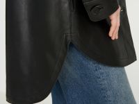 Тренч из натуральной кожи