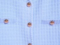 Кардиган с коротким рукавом, Голубой