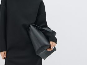 Платье с вырезом лодочка, Черный