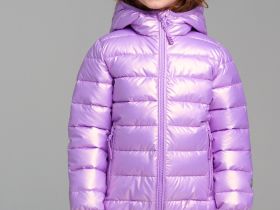 Куртка текстильная с полиуретановым покрытием для девочек