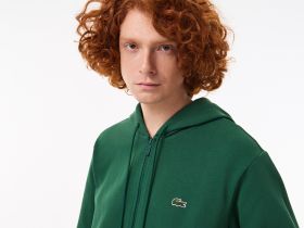 Мужская флисовая толстовка Lacoste на молнии