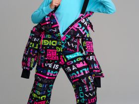 Комбинезон текстильный с полиуретановым покрытием для девочек