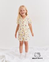Жёлтая пижама с принтом Hello Kitty для девочки Глория Джинс