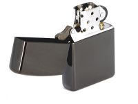 Зажигалка ZIPPO Classic с покрытием Ebony™, латунь/сталь, чёрная, глянцевая, 36x12x56 мм