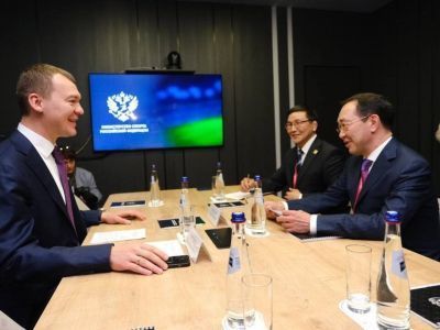 Развитие спортивной инфраструктуры в Якутии обсудили Айсен Николаев и Михаил Дегтярев