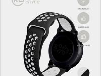 Ремешок Red Line для умных часов 22 мм Чёрно-белый