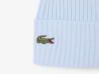 Шапка-бини Lacoste унисекс в рубчик