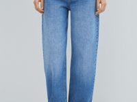 Джинсы Barrel с высокой посадкой, Голубой