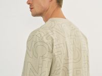 Футболка с принтом, Бежевый