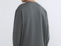 Свитшот с имитацией футболки, Серый