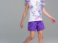 Фуфайка трикотажная для девочек (футболка)