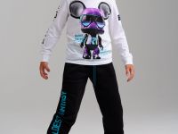 Фуфайка трикотажная для мальчиков (футболка с длинными рукавами)