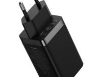Сетевое зарядное устройство Baseus GaN5 Pro Fast Charger 65W USB/2хType-C+ кабель Type-C (CCGP120201) (черный)