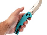 Складной нож Obertech ns-01 Drop point satin, сталь VG-10, рукоять G10, тиффани